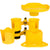 Yellow & Navy robocup holders for boat