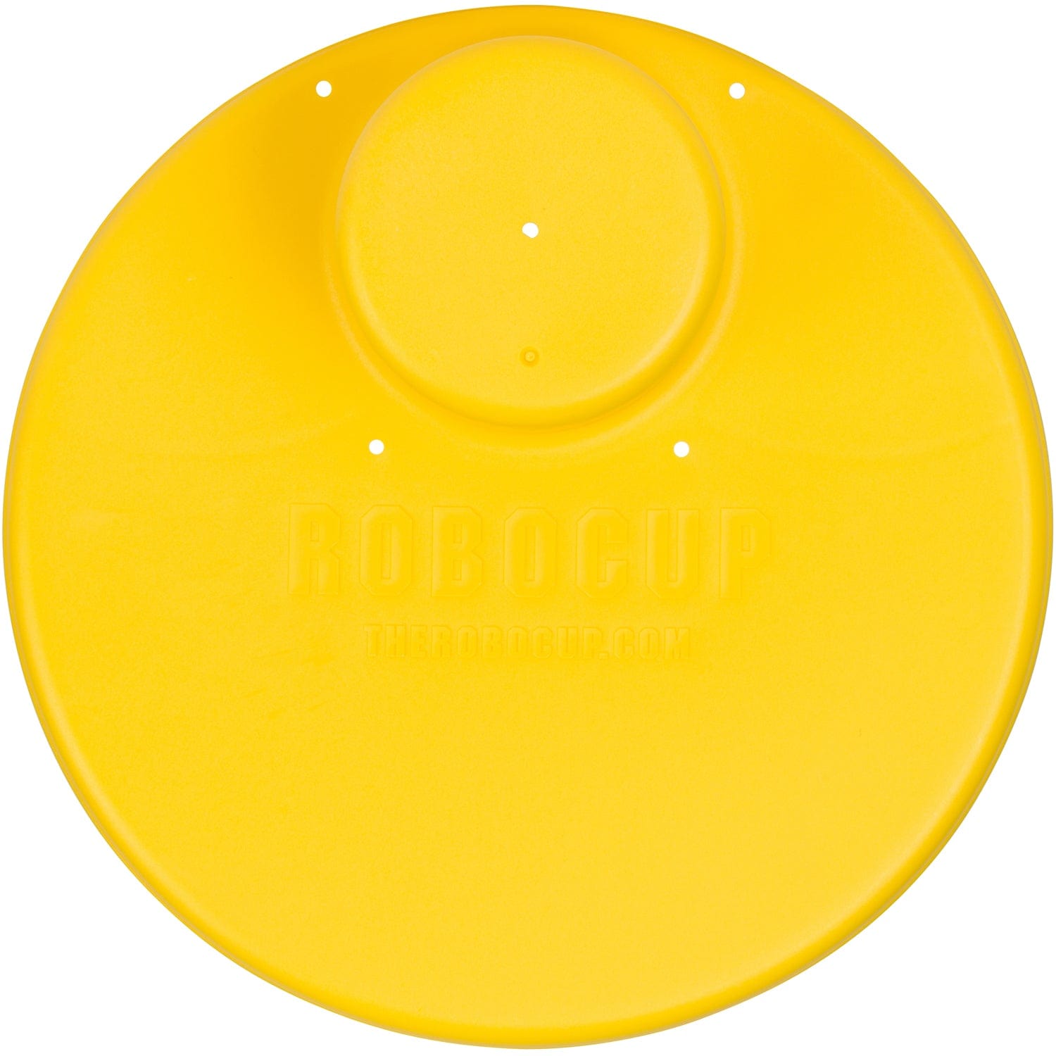 Yellow RoboCup Plate with smooth matte finish