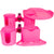 Hot Pink clamp on cup holders for boats