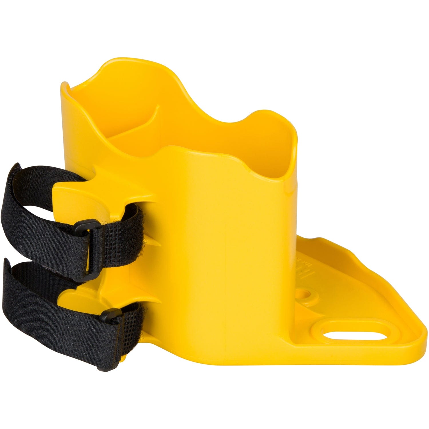 Yellow RoboCup Holster with stainless steel hose clamp