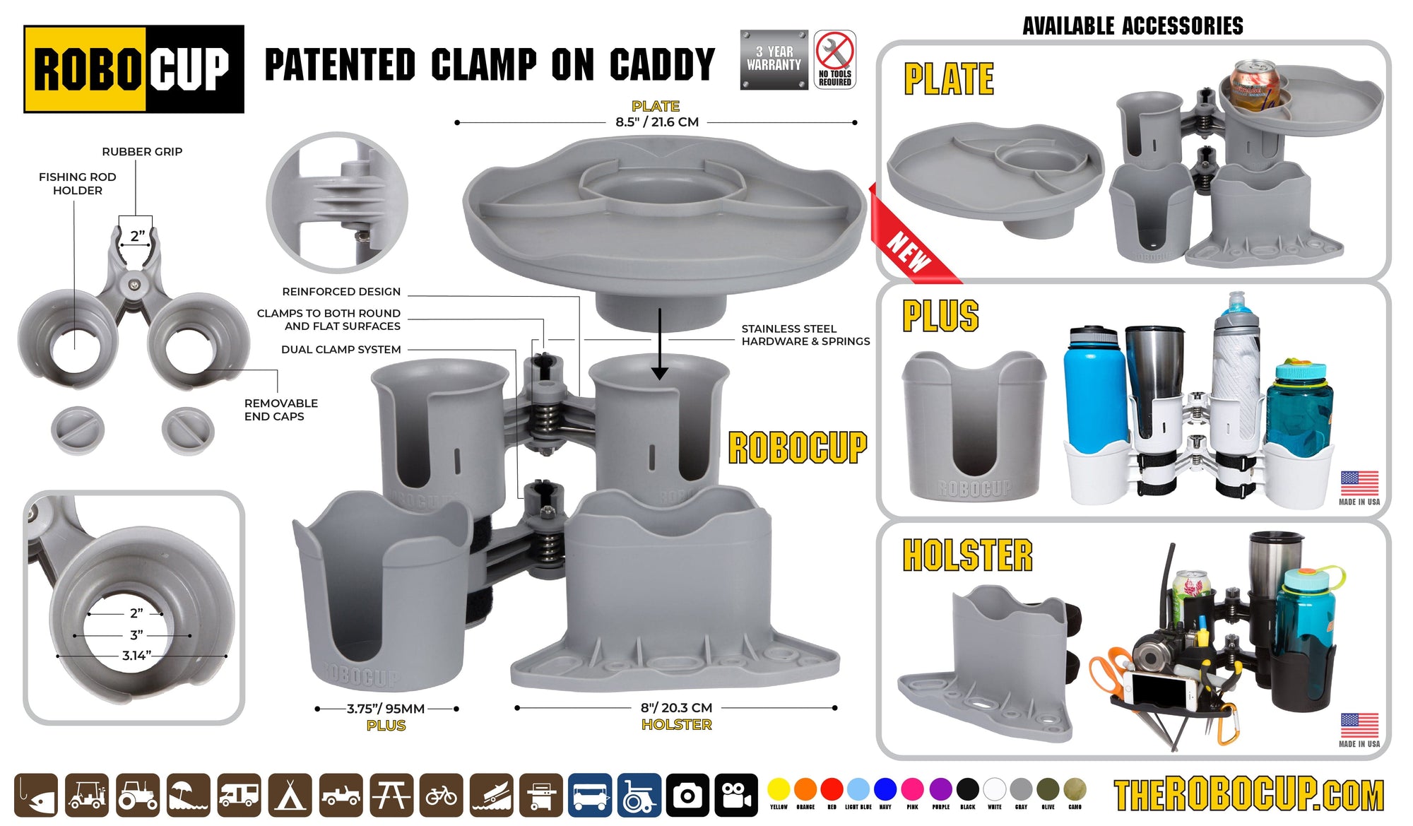 RoboCup Accessory - Multi-Section Tray