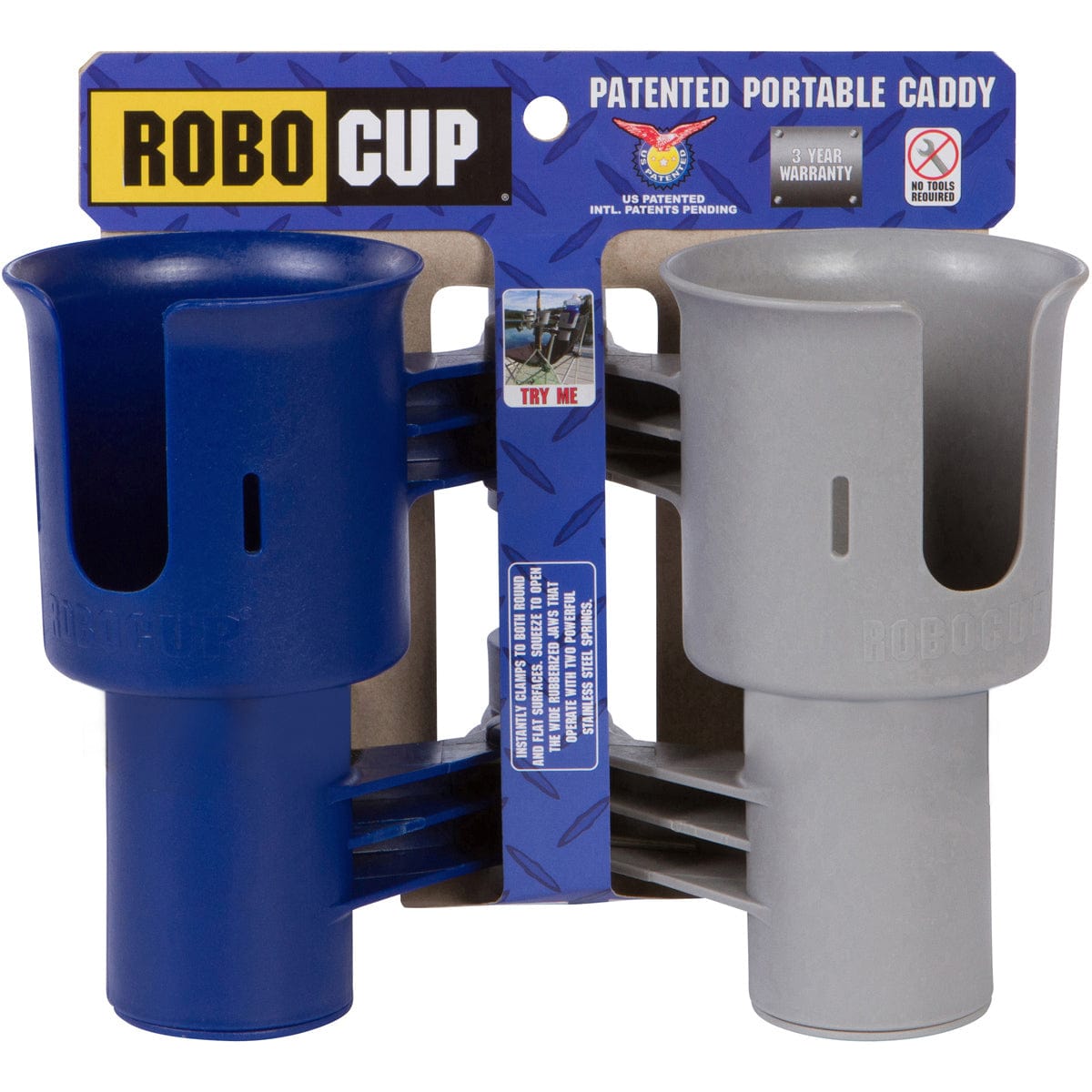 Navy and Gray robocups for boat