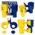 Yellow & Navy robocup holders for boat