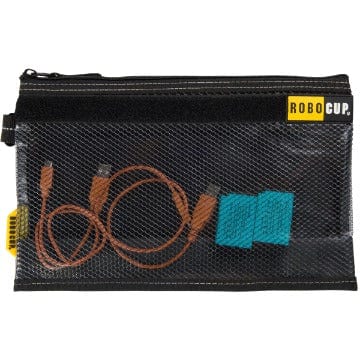 Seam Zippered Storage Pouch with Secure Metal Clip